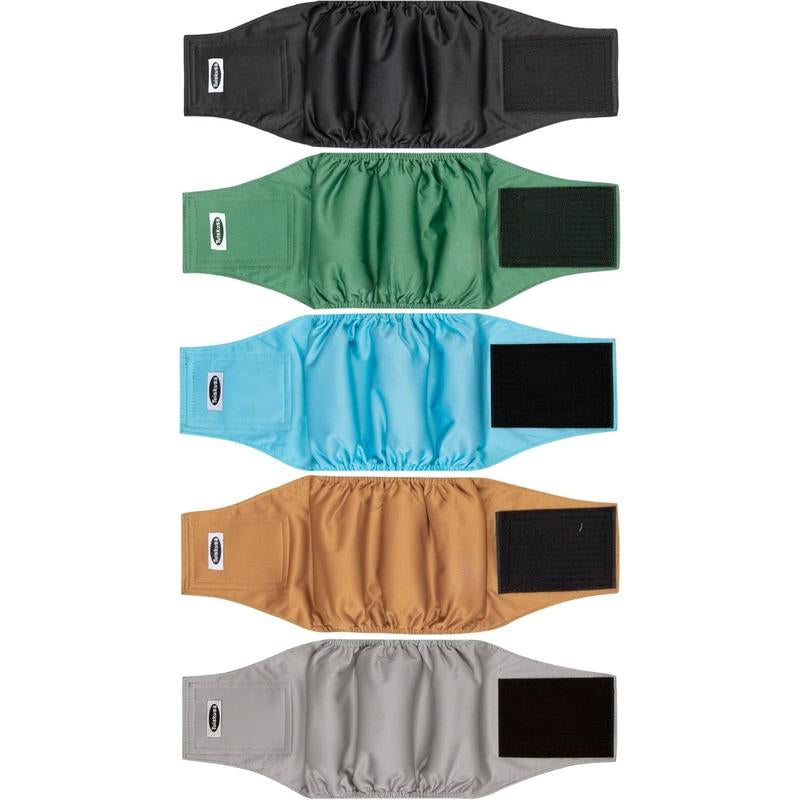 Male Dog Diapers, High Absorbing Belly Bands for Male Dogs, Washable Reusable Wraps (5 Pack)