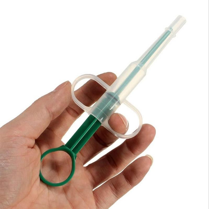 3 Pieces Pet Pill Plunger Popper for Small Cats Dogs Pill Gun Dispenser Shooter Pet Piller Soft Tip Tablet Syringe Pusher Animal Medicine Feeder for Feeding(Green+Red+Blue)