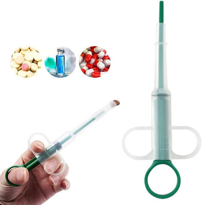 3 Pieces Pet Pill Plunger Popper for Small Cats Dogs Pill Gun Dispenser Shooter Pet Piller Soft Tip Tablet Syringe Pusher Animal Medicine Feeder for Feeding(Green+Red+Blue)