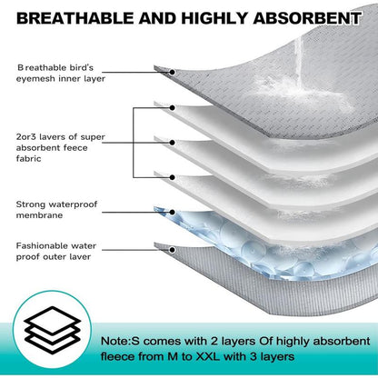 Male Dog Diapers, High Absorbing Belly Bands for Male Dogs, Washable Reusable Wraps (5 Pack)