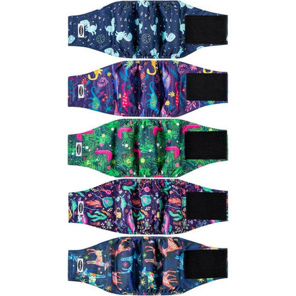 Male Dog Diapers, High Absorbing Belly Bands for Male Dogs, Washable Reusable Wraps (5 Pack)