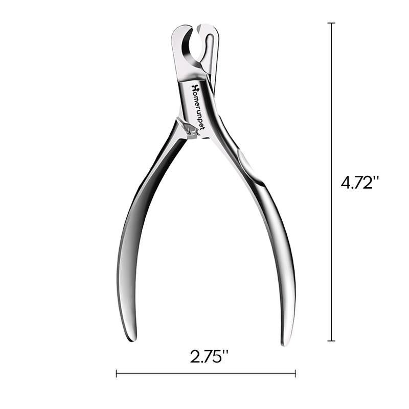 Homerunpet Stainless Steel Pet Nail Clippers for Small Dogs & Cats - Safe & User Friendly Design for Easy Nail Trimming - Universal Fit for Pet Care Enthusiasts